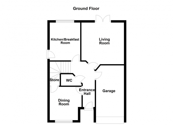 Floor Plan Image for 3 Bedroom Detached House for Sale in Pinderhill Avenue, Wakefield