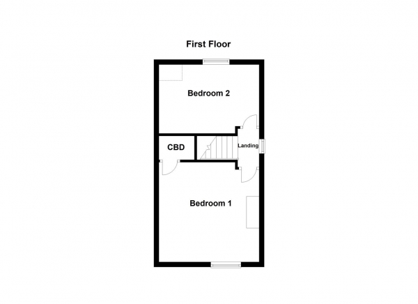 Floor Plan for 2 Bedroom Semi-Detached House for Sale in Lawns Lane, Carr Gate, Wakefield, WF2, 0QU -  &pound170,000