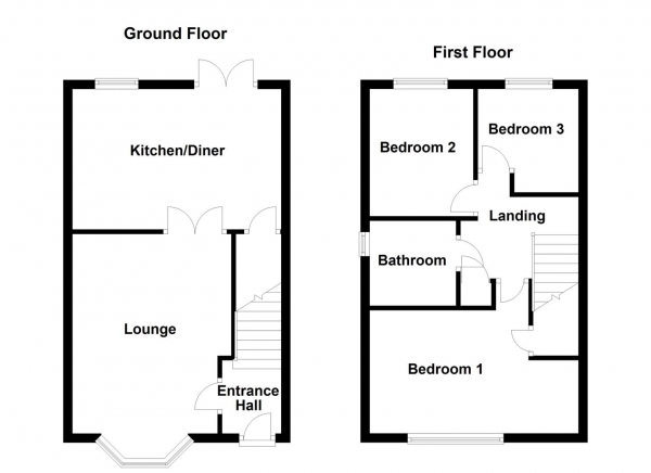Floor Plan Image for 3 Bedroom Semi-Detached House for Sale in Sheridan Street, Outwood, Wakefield