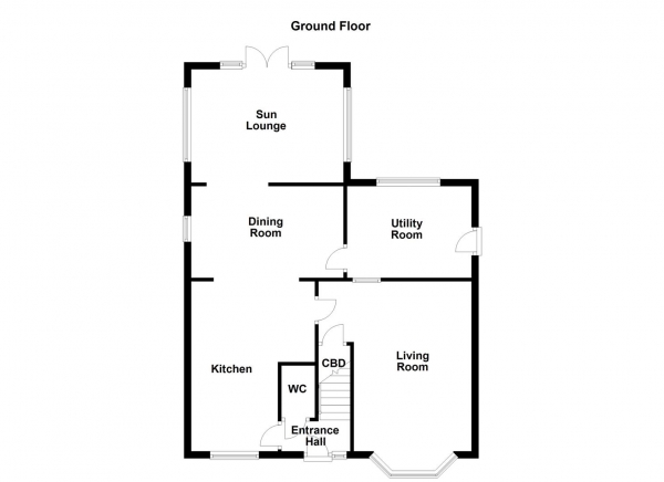 Floor Plan Image for 4 Bedroom Detached House for Sale in Queensbury Avenue, Outwood, Wakefield