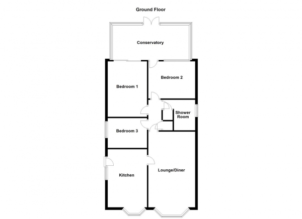 Floor Plan Image for 3 Bedroom Detached Bungalow for Sale in Barleyfield Close, Wakefield