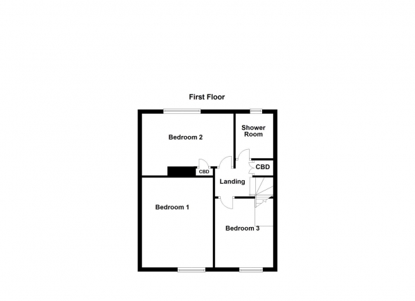 Floor Plan Image for 3 Bedroom Terraced House for Sale in Langdale Drive, Wakefield