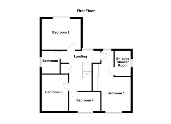 Floor Plan Image for 4 Bedroom Property for Sale in Cotham Drive, Wakefield