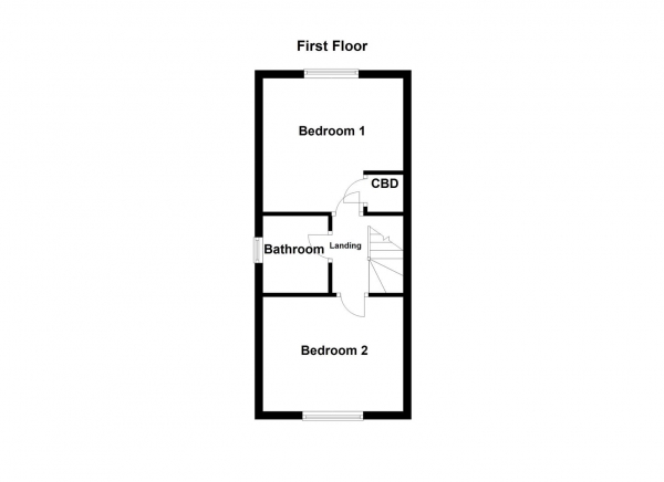 Floor Plan for 2 Bedroom Semi-Detached House for Sale in Foxglove Folly, Wakefield, WF2, 0FF -  &pound174,950