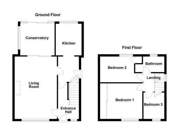 Floor Plan Image for 3 Bedroom Semi-Detached House for Sale in Wrenthorpe Lane, Wrenthorpe, Wakefield