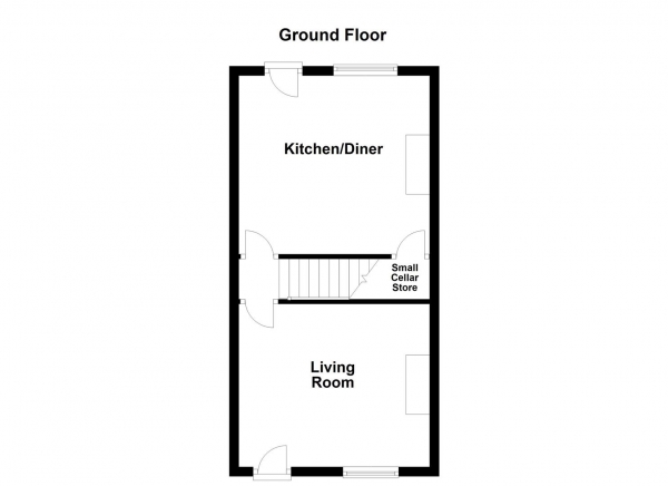 Floor Plan Image for 2 Bedroom Terraced House for Sale in Aberford Road, Stanley, Wakefield