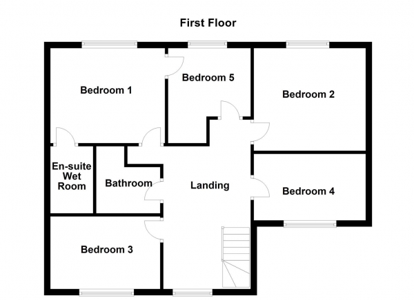 Floor Plan Image for 5 Bedroom Detached House for Sale in School Lane, Walton