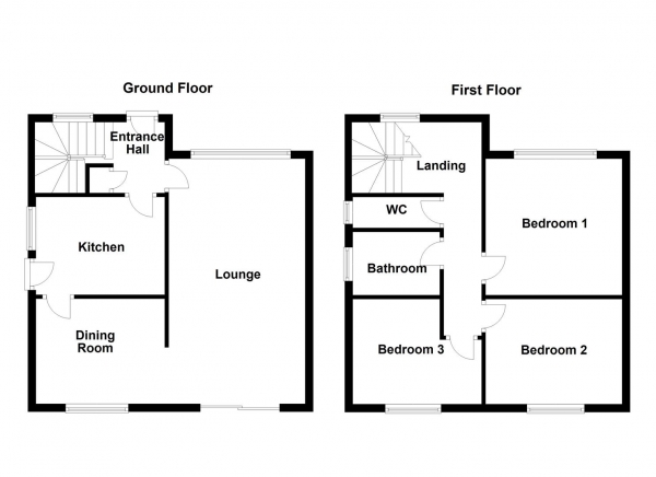 Floor Plan Image for 3 Bedroom Detached House for Sale in Knightsway, Sandal, Wakefield