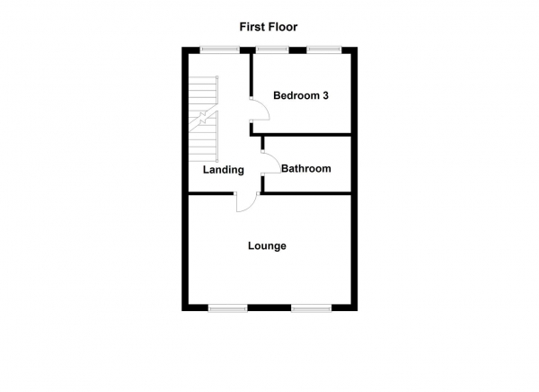 Floor Plan for 3 Bedroom Town House for Sale in Ashworth Square, Wakefield, WF1, 4SN -  &pound270,000