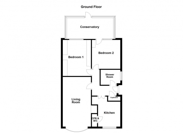 Floor Plan Image for 2 Bedroom Semi-Detached Bungalow for Sale in Pentland Grove, Wakefield