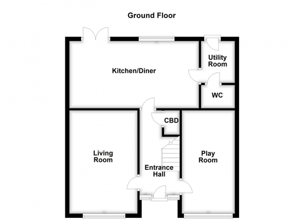 Floor Plan Image for 4 Bedroom Detached House for Sale in Woodlands Court, Woolley Grange, Barnsley