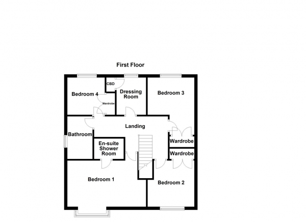 Floor Plan Image for 4 Bedroom Detached House for Sale in Hazelwood Road, Outwood, Wakefield