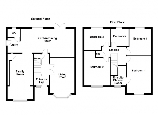 Floor Plan Image for 4 Bedroom Detached House for Sale in Sward Way, Crofton, Wakefield