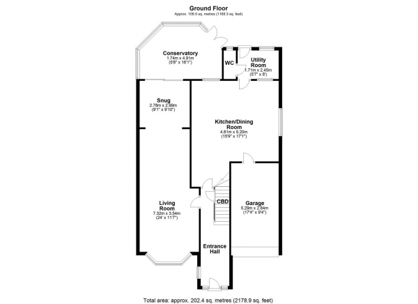 Floor Plan Image for 5 Bedroom Detached House for Sale in The Orchard, Wrenthorpe, Wakefield