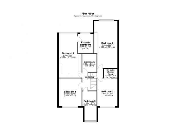 Floor Plan Image for 5 Bedroom Detached House for Sale in The Orchard, Wrenthorpe, Wakefield