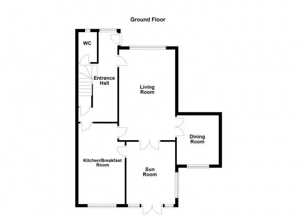 Floor Plan Image for 3 Bedroom Detached House for Sale in Thornbury Road, Wakefield