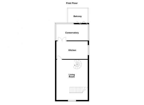 Floor Plan Image for 3 Bedroom Cottage for Sale in School Hill, Newmillerdam, Wakefield