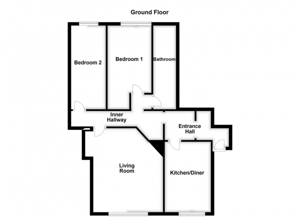 Floor Plan Image for 2 Bedroom Flat for Sale in Blenheim Road, Wakefield