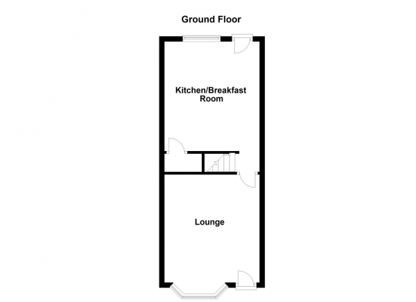 Floor Plan Image for 2 Bedroom End of Terrace House for Sale in Denby Dale Road, Calder Grove, Wakefield