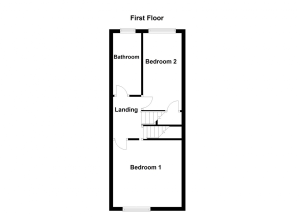 Floor Plan Image for 2 Bedroom End of Terrace House for Sale in Denby Dale Road, Calder Grove, Wakefield