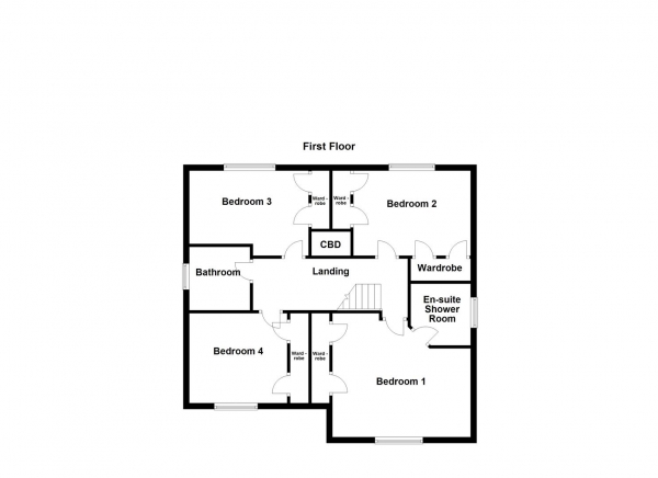 Floor Plan Image for 4 Bedroom Detached House for Sale in School Lane, Walton, Wakefield