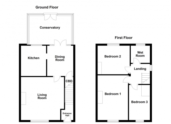 Floor Plan Image for 3 Bedroom Semi-Detached House for Sale in Park Avenue, Outwood, Wakefield