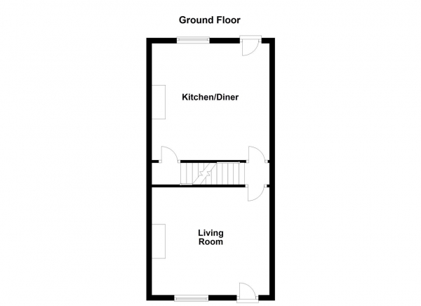 Floor Plan for 3 Bedroom Terraced House for Sale in Daisy Vale Terrace, Thorpe, Wakefield, WF3, 3DS -  &pound150,000