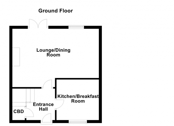Floor Plan for 3 Bedroom Terraced House for Sale in Old Mount Farm, Woolley, Wakefield, WF4, 2LD -  &pound375,000