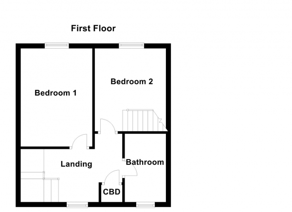 Floor Plan for 3 Bedroom Terraced House for Sale in Old Mount Farm, Woolley, Wakefield, WF4, 2LD -  &pound375,000
