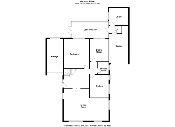 Floor Plan Image for 4 Bedroom Detached Bungalow for Sale in Pledwick Lane, Sandal, Wakefield