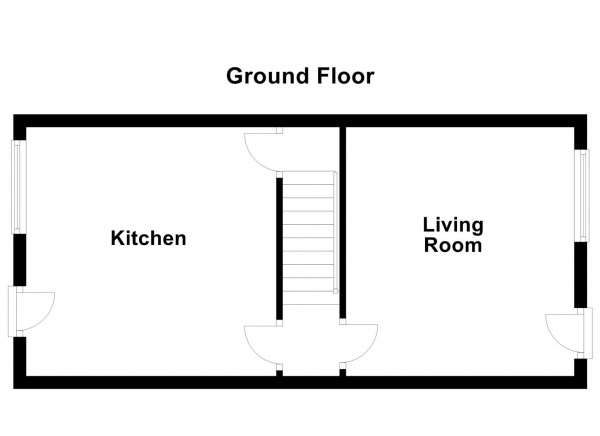 Floor Plan for 2 Bedroom Terraced House for Sale in Pitfield Road, Carlton, Wakefield, WF3, 3QZ -  &pound145,000