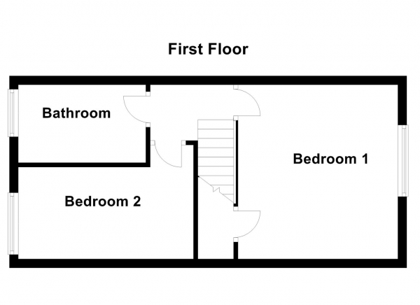 Floor Plan for 2 Bedroom Terraced House for Sale in Pitfield Road, Carlton, Wakefield, WF3, 3QZ -  &pound145,000