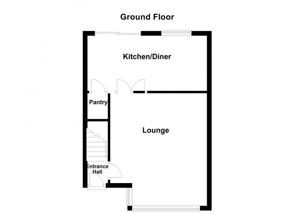 Floor Plan for 3 Bedroom Semi-Detached House for Sale in Thornhill Croft, Walton, Wakefield, WF2, 6NU - OIRO &pound250,000