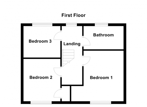 Floor Plan Image for 3 Bedroom Town House for Sale in Rutland Avenue, Wakefield