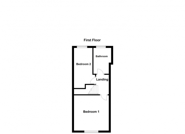 Floor Plan Image for 2 Bedroom Terraced House for Sale in Princess Street, Outwood, Wakefield