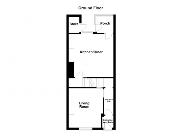 Floor Plan Image for 2 Bedroom End of Terrace House for Sale in Leeds Road, Wakefield