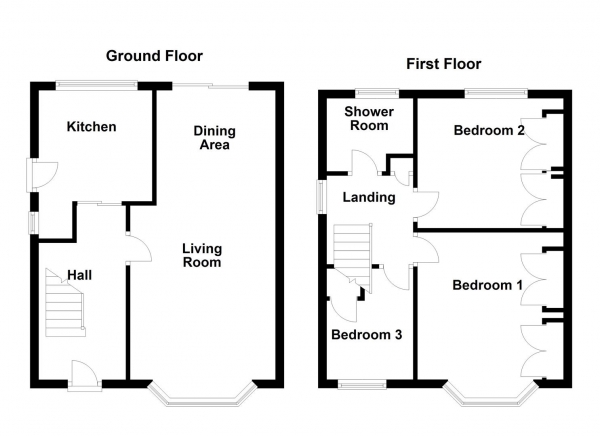 Floor Plan Image for 3 Bedroom Semi-Detached House for Sale in Ledgard Drive, Durkar, Wakefield