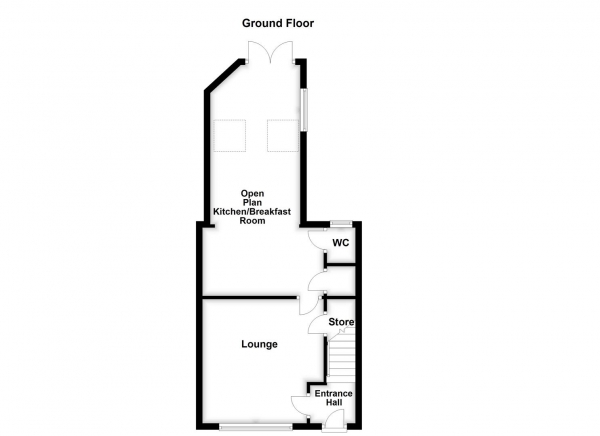 Floor Plan Image for 3 Bedroom Terraced House for Sale in Oakwood Avenue, Wakefield