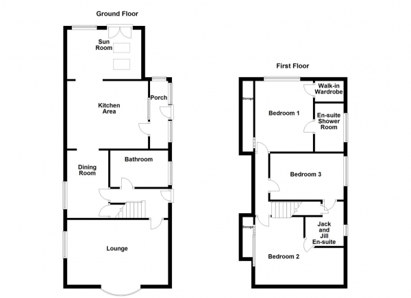 Floor Plan Image for 3 Bedroom Detached Bungalow for Sale in Elmwood Avenue, Walton, Wakefield