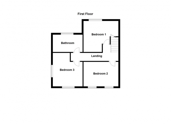 Floor Plan Image for 3 Bedroom Semi-Detached House for Sale in Howden Way, Wakefield