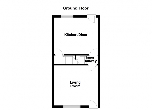 Floor Plan Image for 2 Bedroom Terraced House for Sale in Dunbar Street, Wakefield