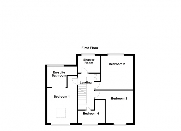 Floor Plan for 4 Bedroom Semi-Detached House for Sale in Cubley Avenue, Wakefield, WF2, 7HG - Guide Price &pound280,000