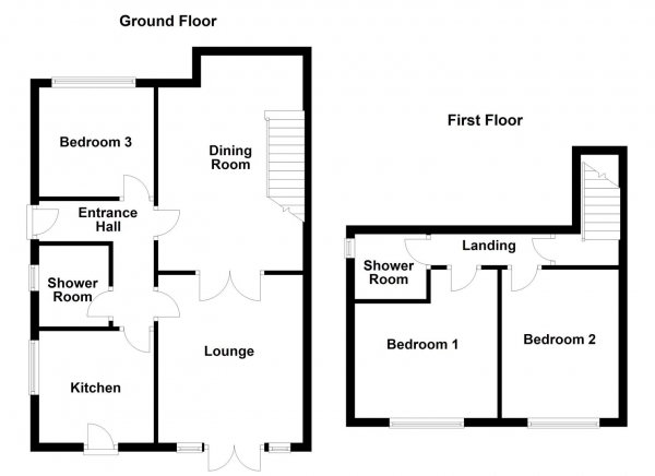 Floor Plan Image for 3 Bedroom Semi-Detached Bungalow for Sale in Fernlea Close, Crofton, Wakefield