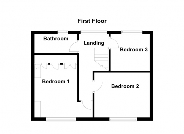 Floor Plan Image for 3 Bedroom Semi-Detached House for Sale in Milton Crescent, Wakefield