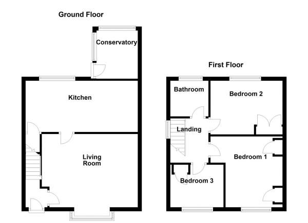 Floor Plan Image for 3 Bedroom Semi-Detached House for Sale in Brentlea Avenue, Wakefield, WF2