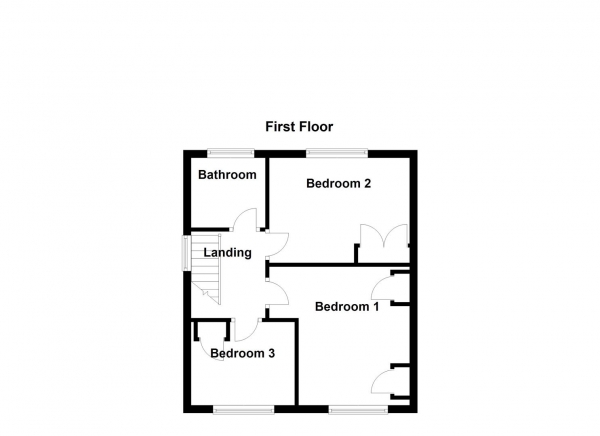 Floor Plan for 3 Bedroom Semi-Detached House for Sale in Brentlea Avenue, Wakefield, WF2, WF2, 7SE -  &pound240,000