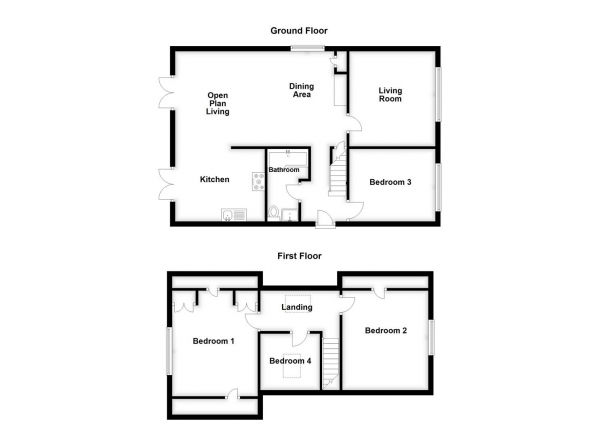 Floor Plan Image for 4 Bedroom Detached House for Sale in Elmwood Drive, Walton