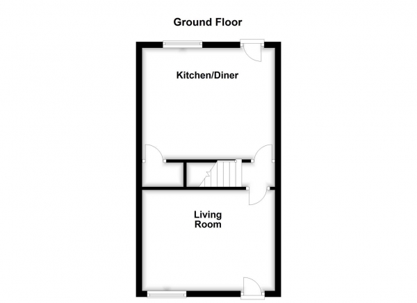 Floor Plan Image for 3 Bedroom End of Terrace House for Sale in Hollin Lane, Calder Grove, Wakefield