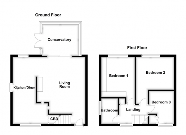 Floor Plan Image for 3 Bedroom Semi-Detached House for Sale in Melton Road, Wakefield