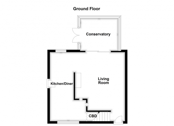 Floor Plan for 3 Bedroom Semi-Detached House for Sale in Melton Road, Wakefield, WF2, 7PR - Guide Price &pound200,000